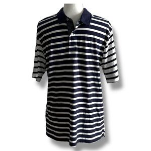 Polo Ralph Lauren Navy and White Striped Polo Shirt
